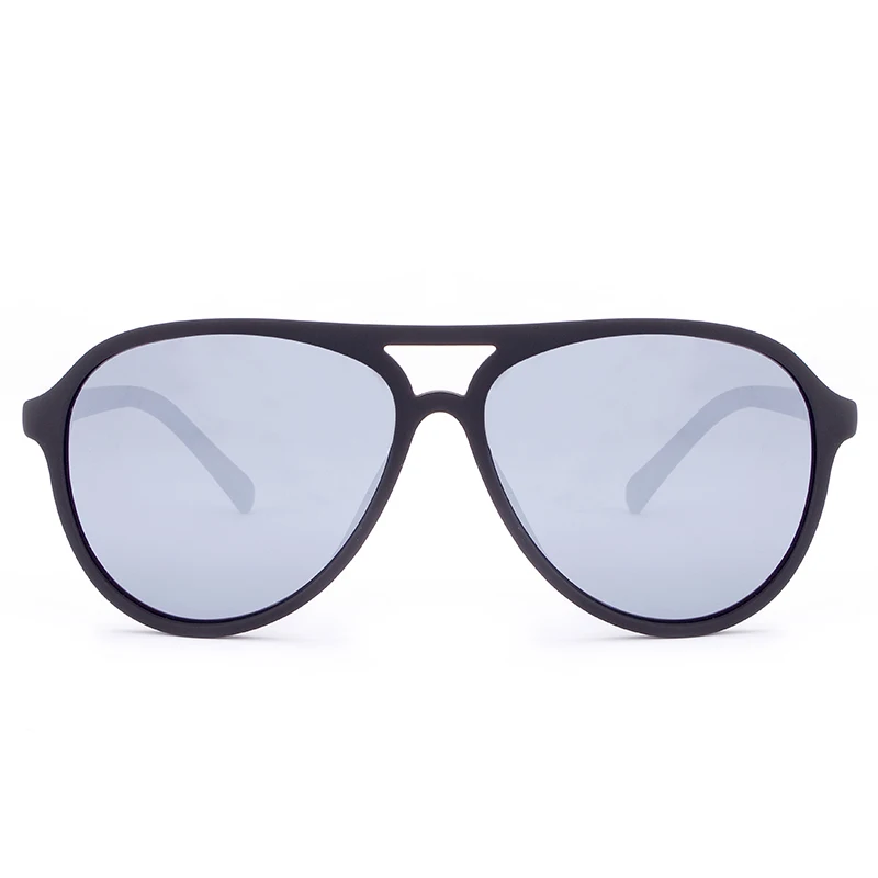 Zerosun TR90, солнцезащитные очки, мужские, поляризационные, солнцезащитные очки для мужчин и женщин, зеркальное покрытие, авиация, большие размеры, для вождения, рыбалки,, бренд - Цвет линз: Серебристый