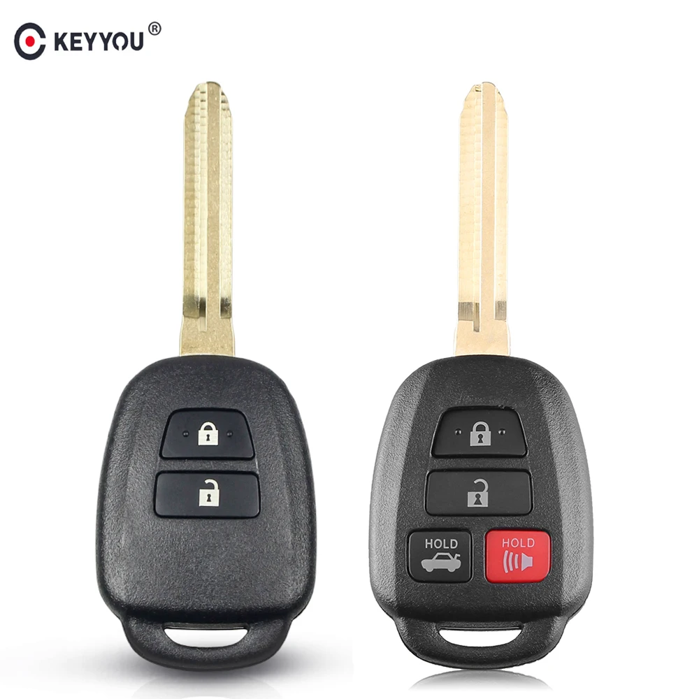 KEYYOU 2/4 кнопочный дистанционный Автомобильный ключ оболочка чехол Брелок для Toyota
