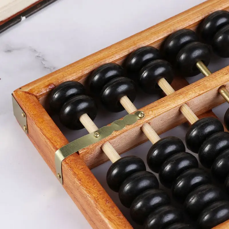 

Portable Chinese 13 Digits Column Abacus Arithmetic Soroban Calculating Counting Math Learning Tool for Children LX9A