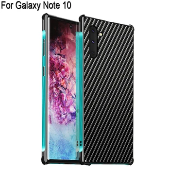 

Aluminum Metal Frame and Hard Carbon fiber Metal Bumper+PC Protective Back For Samsung Galaxy Note 10 Shockproof Cover Cases 5G
