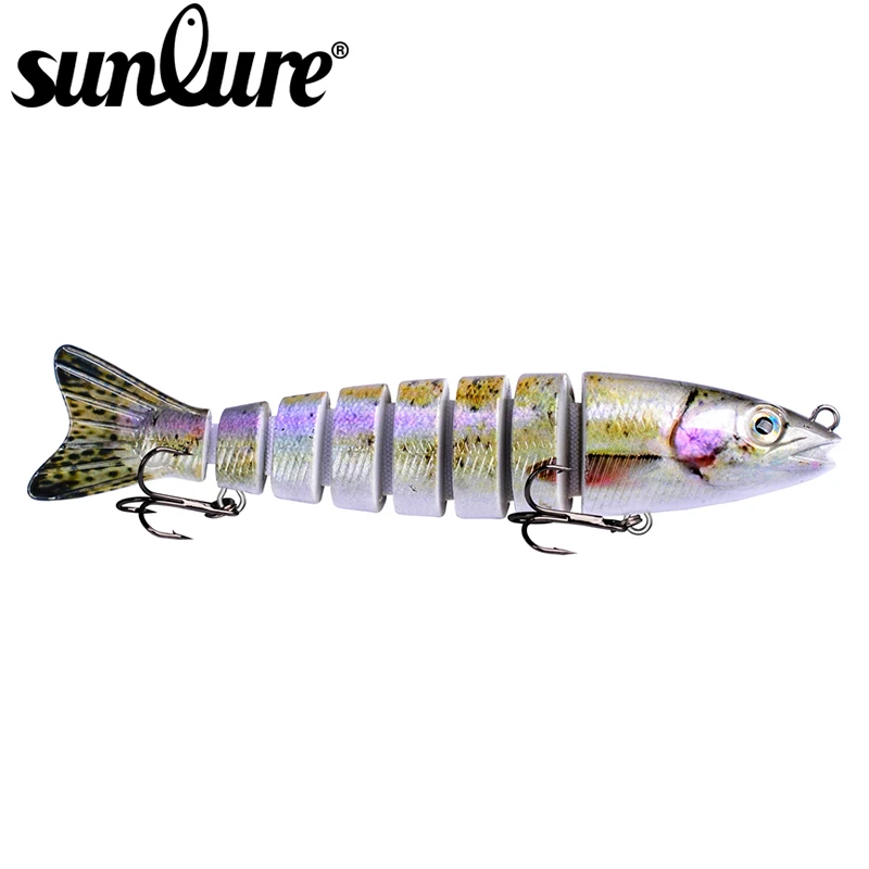 SUNLURE 4 секции рыболовная приманка 12 5 см-5 "/0 661 унций-18 74 г Swimbait 6 # черный крючок