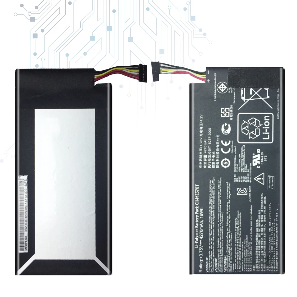 Планшет литий-полимерный аккумулятор для Asus Google Nexus 7 Nexus7 2012 Wifi версия C11-ME370T 4270 мАч