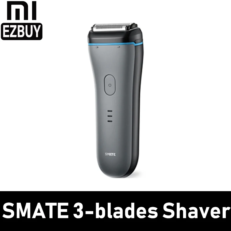 Xiaomi электробритва SMATE ST-W382 моющаяся портативная мощная Водонепроницаемая Мужская электрическая бритва с 3 лезвиями