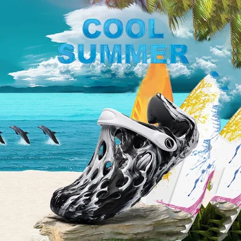 

Fashion Sandals for Men Casual Sandals Hole Shoes Man Breathable Beach Sandals For Men 39-45 Shoes Slides Soft Bottom