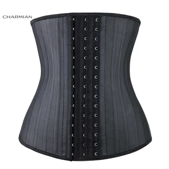 

Charmian 25 Spiral Steel Boned Latex Waist Training Cincher Underbust Corset Shapewear