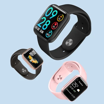

P80 Full Touch Screen IP68 Waterproof Smart Watch for ios Phone Android Phone Heart Rate Monitoring Women Men Smartwatch