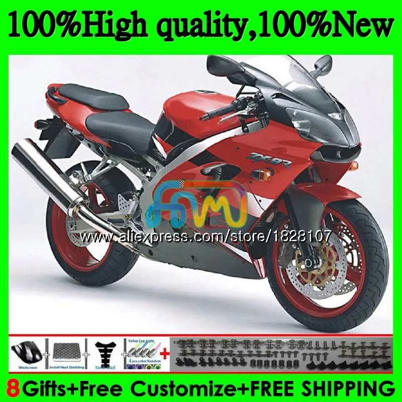 ZX900 комплект для KAWASAKI ZX900CC ZX9 R ZX 9R 9 R 900 900CC 30BS. 24 ZX-9R 2000 2001 2002 2003 ZX9R 00 01 02 03 обтекатель red