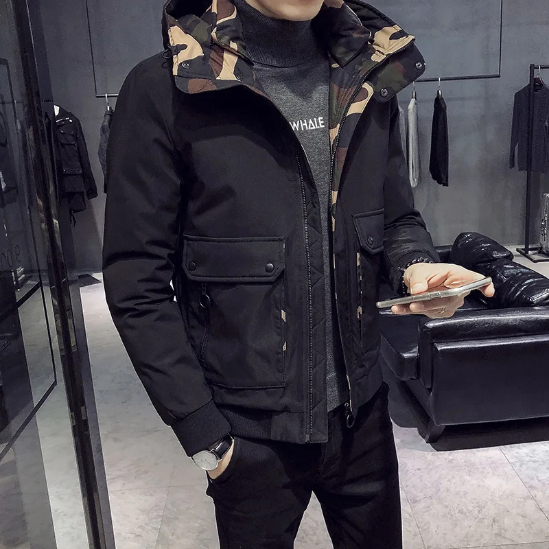 

2020 Brand Autumn Winter New Men's Jackets Collar Thickened Overcoat For Male Clothes Jacket Clothing Garment Manteau Homme
