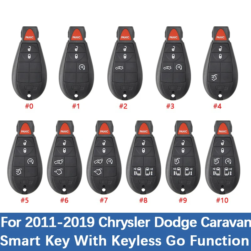 CN015100 Aftermarket Smart Car Key Fob For 2011 2019 Chrysler