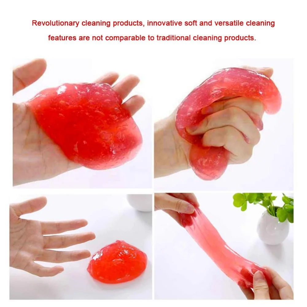 Cleaning soft rubber