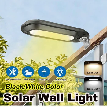 

Cold Light/Warm Light 18 LEDs Solar Power Street Light 180° Large Angle Rotation Wall Lamp Outdoor Street Lamp Waterproof