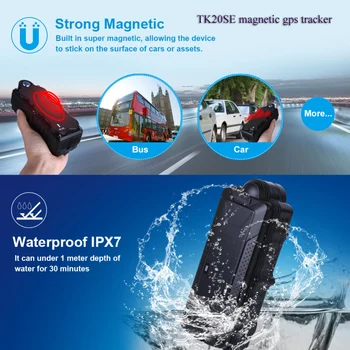 

TK20SE magnetic gps trakcer waterproof container truck gprs working gps container tracking 20000mAh GSM+GPS positioning tracker