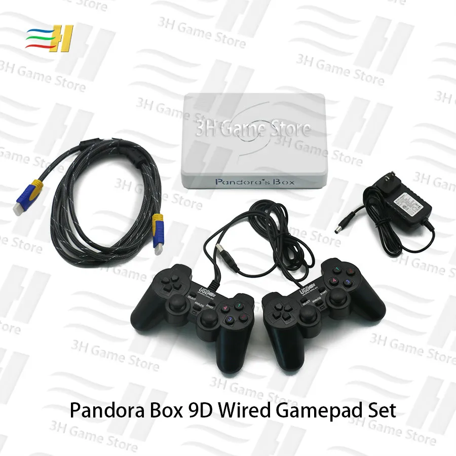 Pandora Box 9D 2500 В 1 Материнская плата 2 игрока проводной геймпад и беспроводной геймпад набор Usb подключение джойстика есть 3D игры Tekken