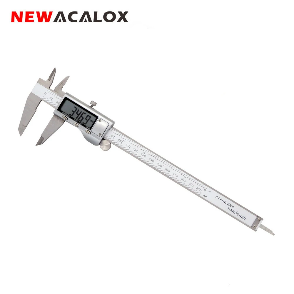 Цифровой штангенциркуль NEWACALOX 8 дюймов/200 мм высокоточный измерительный