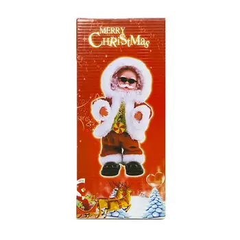 

Electric Music Toy Santa Claus Doll Twerking Singing Dancing Christmas Home Decoration Christmas Tree Pendant New Year Kid Gift