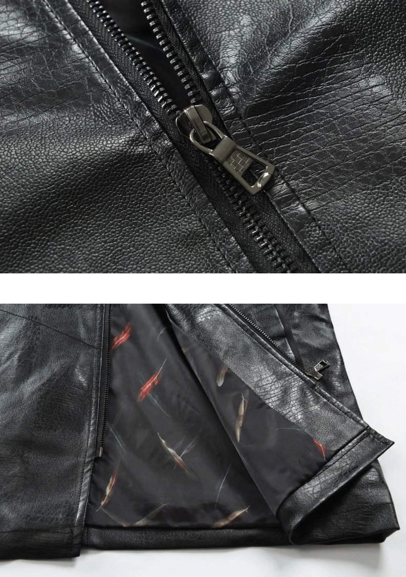 Весеннее Новое Стильное AliExpress кожаное пальто смешанные цвета клетчатое повседневное мужское кожаное пальто с капюшоном и длинным рукавом
