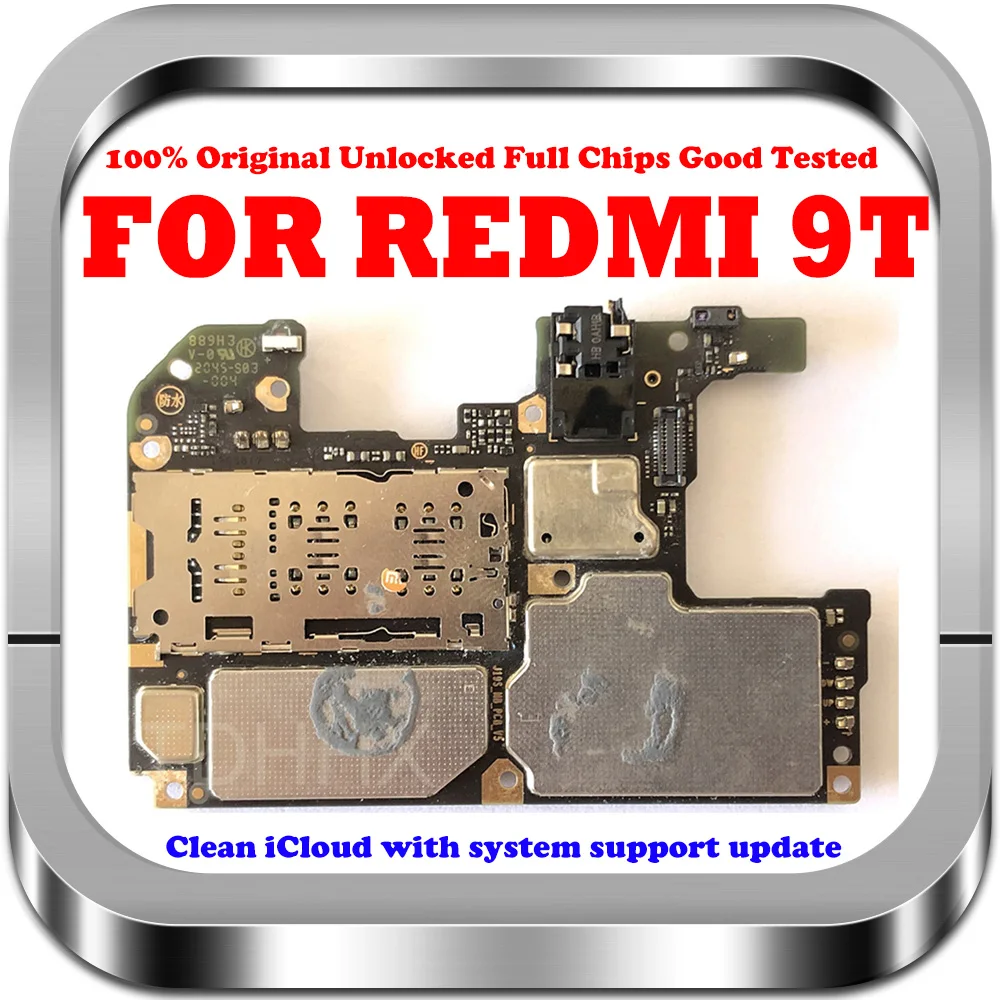 FOR Xiaomi Hongmi Redmi 9T Motherboard 4GB+64GB 6GB+128GB Replaced ...