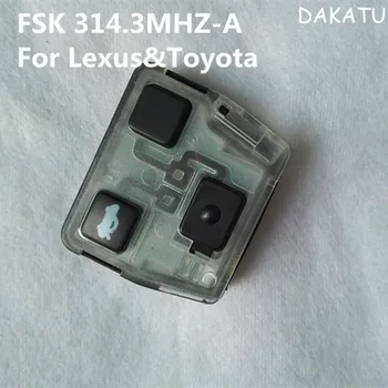 

DAKATU Free shipping Remote Control For Lexus remote key 3 buttons FSK 314.3MHZ-A