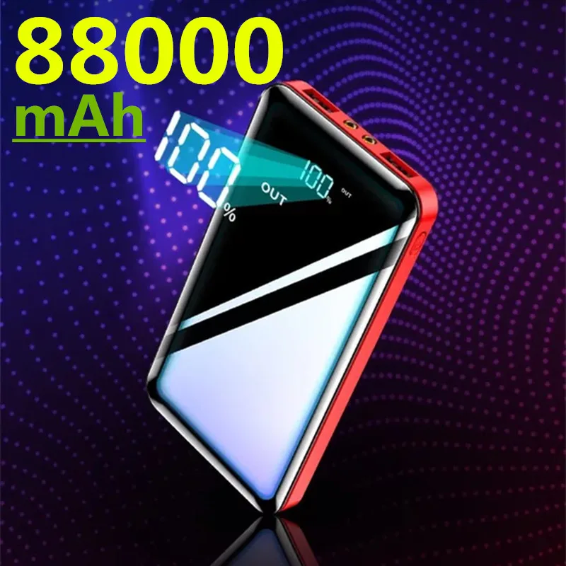 Мини-пауэрбанк с двумя USB-портами 88000 мАч портативное зарядное устройство 2