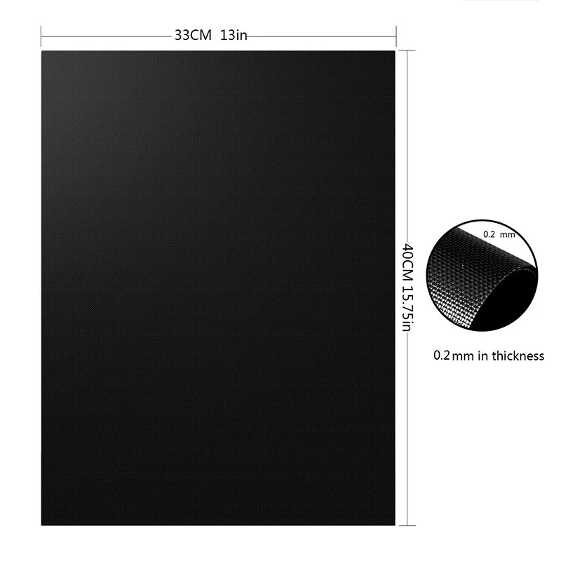 Non-stick BBQ Grill Mats Baking Mat Barbecue Sheet Reusable Baking Pad PTFE Cooking Plate BBQ Accessories For Party bbq grill mat