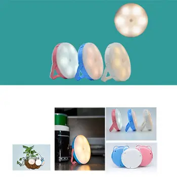 

Night Light Kitten Ear Motion Sensor Lamp with Stand Nightlight for Staircase