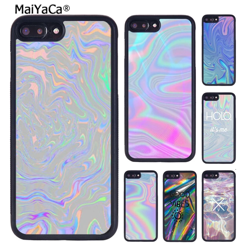 Женский голографический чехол MaiYaCa для iphone 11 12 Pro MAX X XR XS 6 6S 7 8 Plus 5 | Мобильные