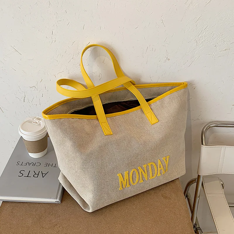

New Designer Totes Bag Ladies Shopper Bag Fashion Large Capacity Women Handbags New High Quality Canvas Shoulder Bags for Women