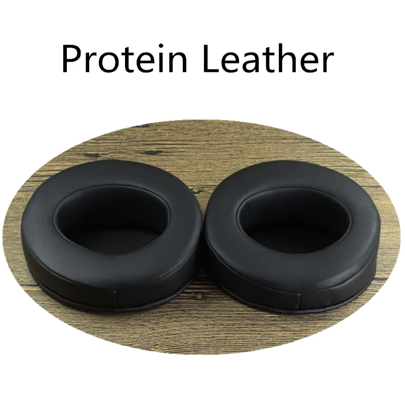 Protein Leather Овчина утолщенные амбушюры из пены, сменные амбушюры, чехлы для подушек, запасные части, мягкие 100 мм, подходят для многих наушников, протеин - Цвет: Protein Leather
