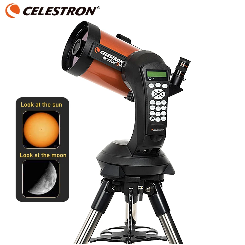 

Celestron NexStar 5SE 125 мм f/10 Шмидт-Cassegrain, Компьютеризированный телескоп GoTo Catadioptric StarBright XLT #11036