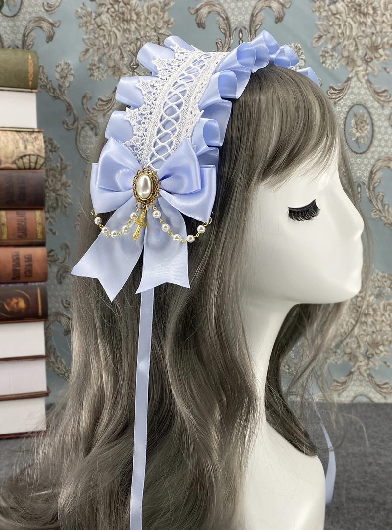 Cosplay&ware Lovely Sweet Hair Hoop Anime Maid Cosplay Headband Lolita Lace Flower Headwear Accessory Hand Made -Zentai shop online H8feef60efcc84a1f99f8939a7f444e5cD.jpg