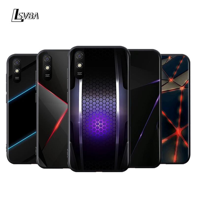 Light Dark Line For Xiaomi Redmi K30 Ultra 10X 9C 9A 9 Prime GO K20 8A 8 7A 7 S2 6A 6 5 4X Pro 5G Black Phone Case | Мобильные