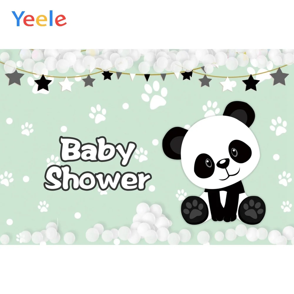 Yeele Baby Shower День рождения панда бамбук спальня фотографии фоны персонализированные фотографические фоны для фотостудии - Цвет: NZY06538