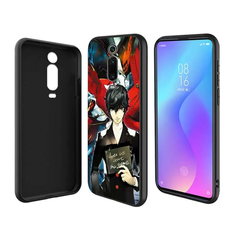 Чехол для телефона Persona 5 P5 черный чехол Xiaomi 9 8T 8 Pro Max 7 K20 K30 Redmi Note 9S 7A 8A 9A 9C|Бамперы| |