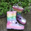 New Unicorn Kids Rain Boots Boy Girl Rubber Boots Waterproof Children Shoes Cartoon Printed Fashion Non-slip Baby Water Shoes ► Photo 3/6