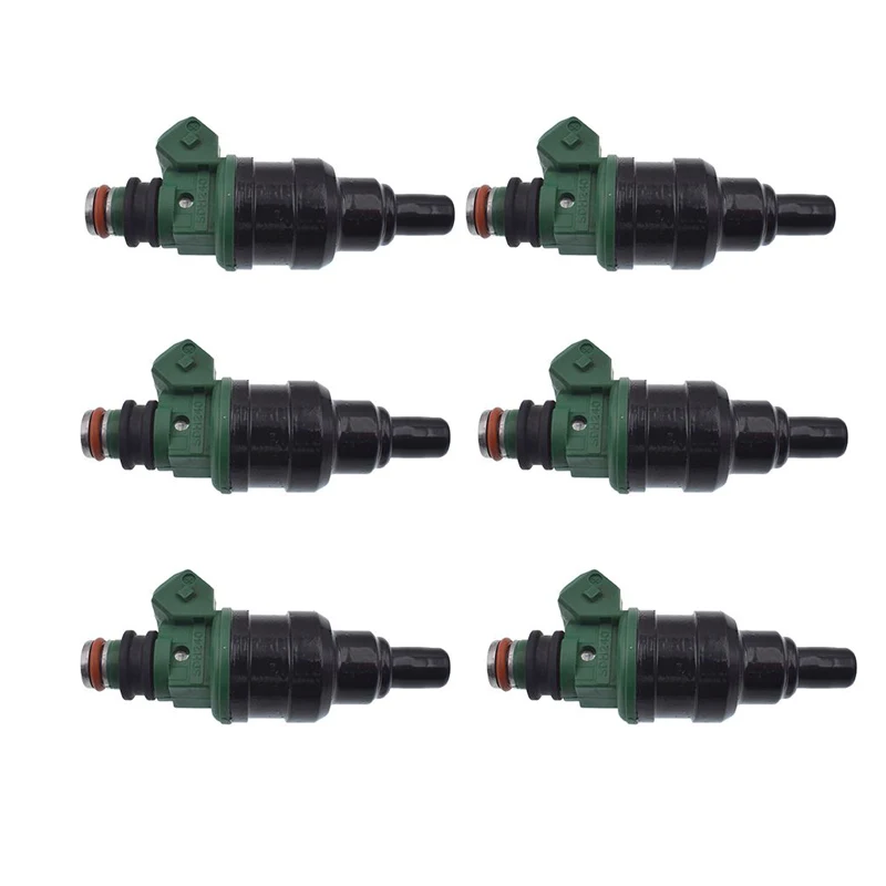 6PCS Fuel Injector Kit for Mitsubishi Pajero II 1990 2004 V25 V45 6G74