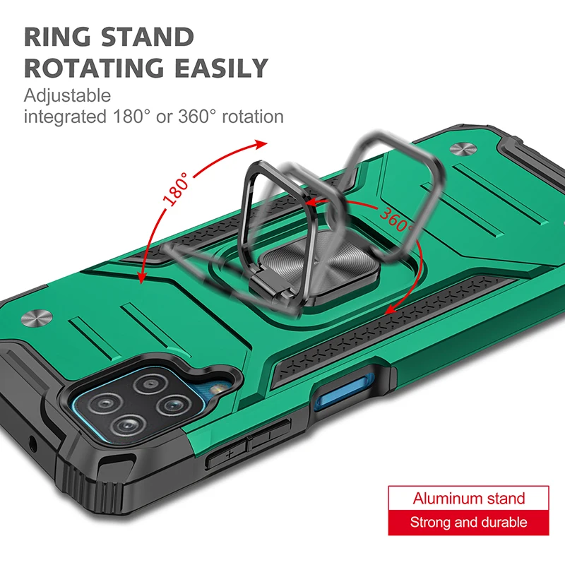 silicone case samsung Magnetic Case Cover for Samsung Galaxy A12 Case Samsung A12 Armor Shockproof Military Defender Car Holder Phone Case A 12 cute samsung cases