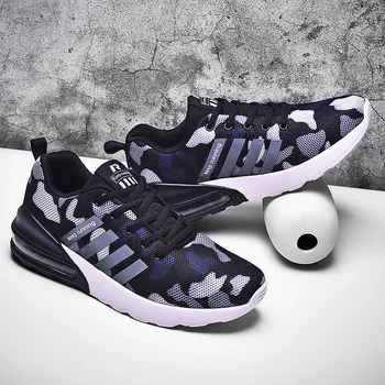 

Mesh Sneakers Lightweight Breathable Men Vulcanize Hard-Wearing Shoes Fashion Casual Lac-Up Comfortable Walking Sneakers 2020