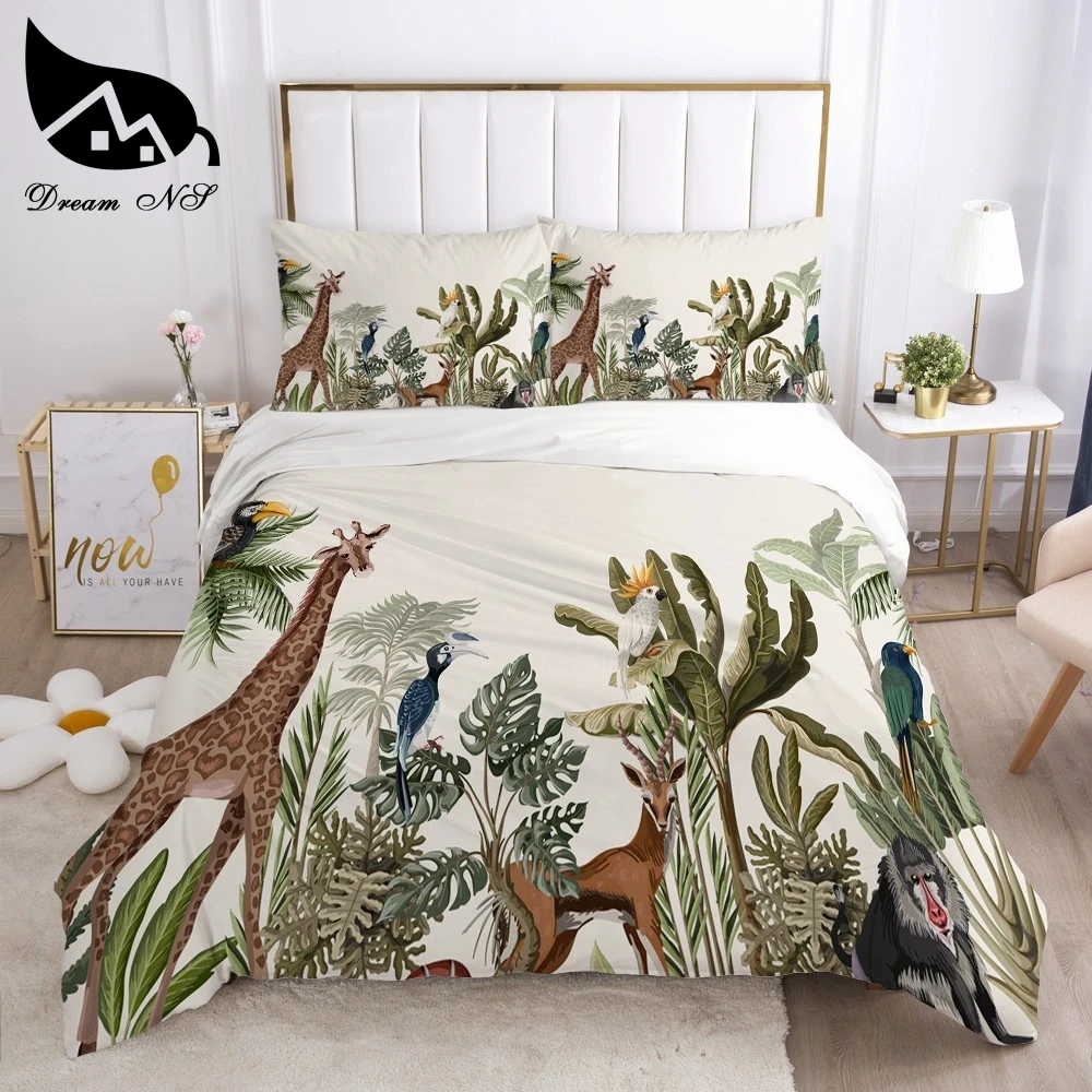 Dream-NS-Tropical-Rainforest-Plant-Bedding-set-Queen-Bedding-Home ...