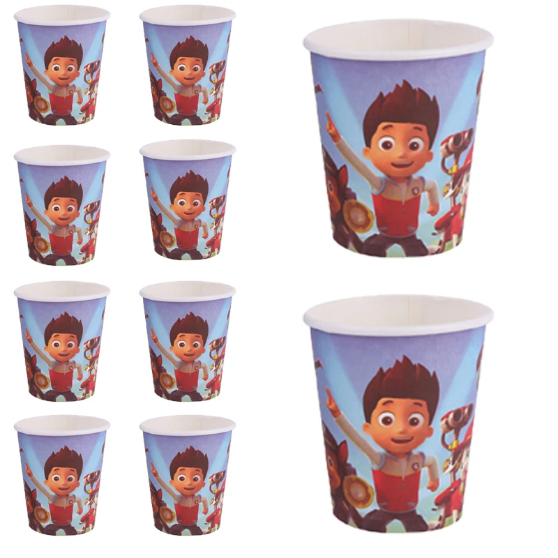 Paw Patrol Birthday Party Balloons Toy Birthday Banner For Kids Boys Girls Party Decoration Paper Cup Plate Tableware Supplies
