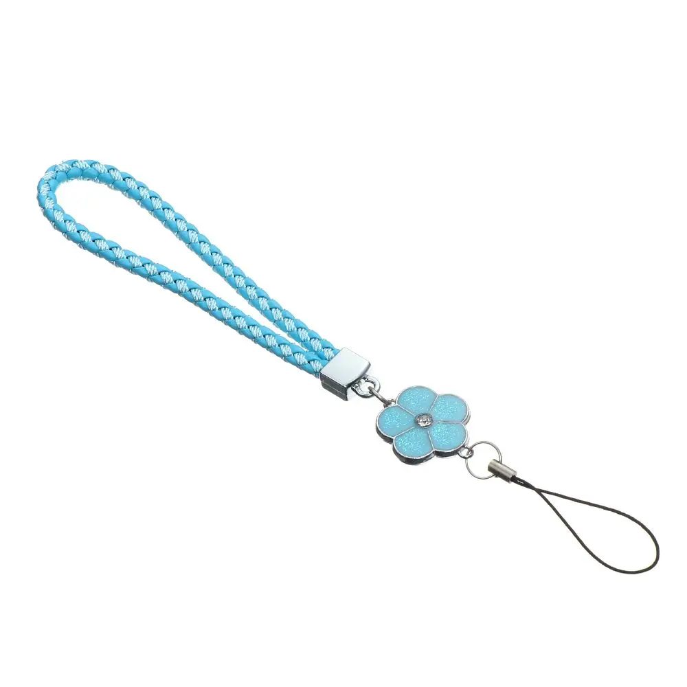 Elegant Plum Blossom Woven Phone and Keychain Lanyard