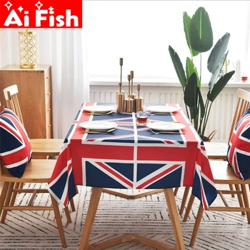 

American Rice Flag Printing Restaurant Waterproof Tablecloth Home Table Cafe Decoration Airless Tasteless Tablecloth X030-4