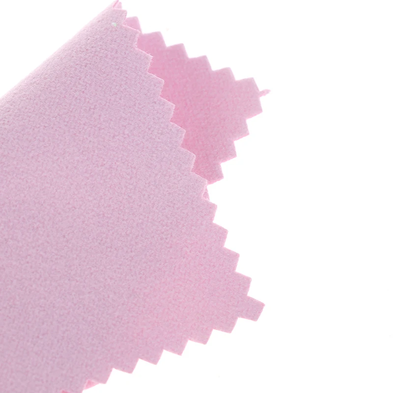 10/50/100 Stück/Lot 8x8cm Farbiges Reinigungs- und Poliertuch, weiches Reinigungstuch für Schmuckwerkzeuge – Detail 6