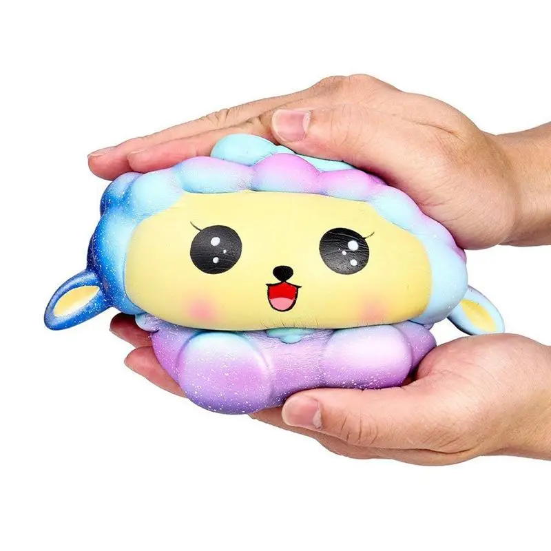 Мягкая игрушка, медленно поднимающаяся сжимающаяся Мягкая Милая забавная Галактическая овечка, Джамбо Ароматизированная игрушка, игрушки для снятия стресса, подвеска для телефона, подарки для детей