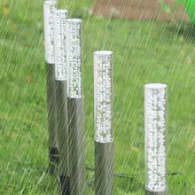 Акриловая лампа с пузырьками, светильник с кристаллами, 5 колышков, на солнечных батареях, праздничная атмосфера, сад, водонепроницаемый светильник для дорожки, ландшафтный светильник s