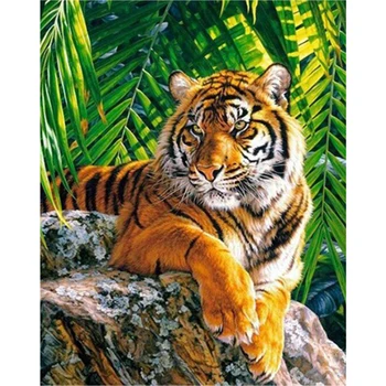 

Diamond Embroidery Tiger Full Square/Round Diamond Painting Animal Picture Of Rhinestones Cross Stitch Mosaic Handmade Art