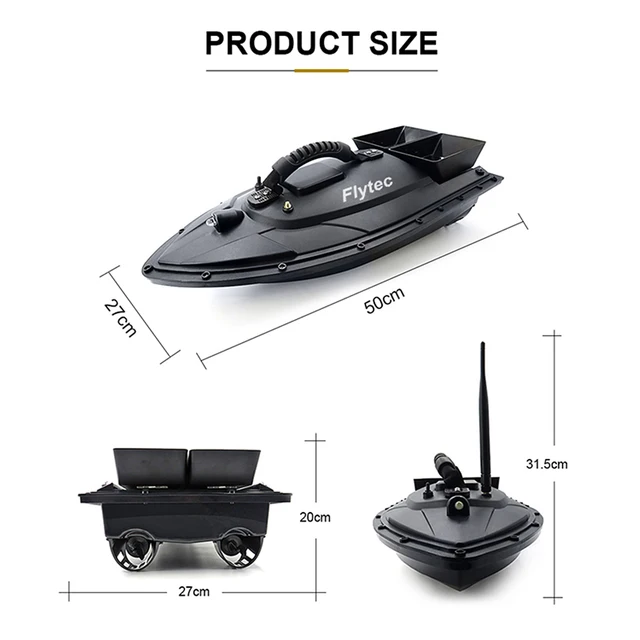Flytec 2011-5 Bait Boat Fish Finder 1.5kg Loading 500m Remote Control Fishing RC Boat Professional Fisch Boat Speedboat 3