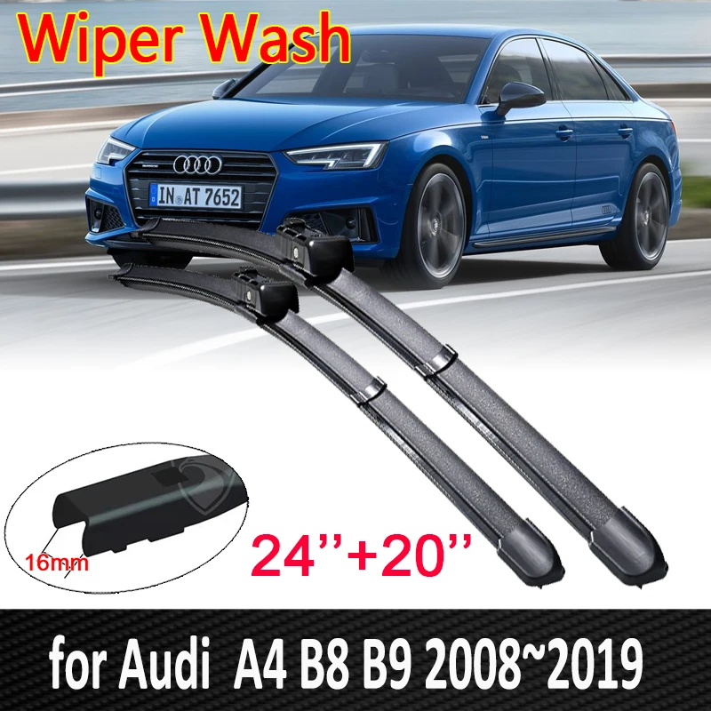 Автомобильные стеклоочистители для Audi A4 B8 B9 2008 ~ 2019 лобовое стекло 2009 2010 2015 2016 2017