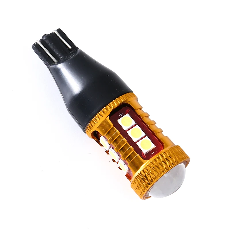 

Two T15-15SMD3030 Car Reversing Light DC12V-24V High Quality White LED Super Bright Car High Power High Brake Light