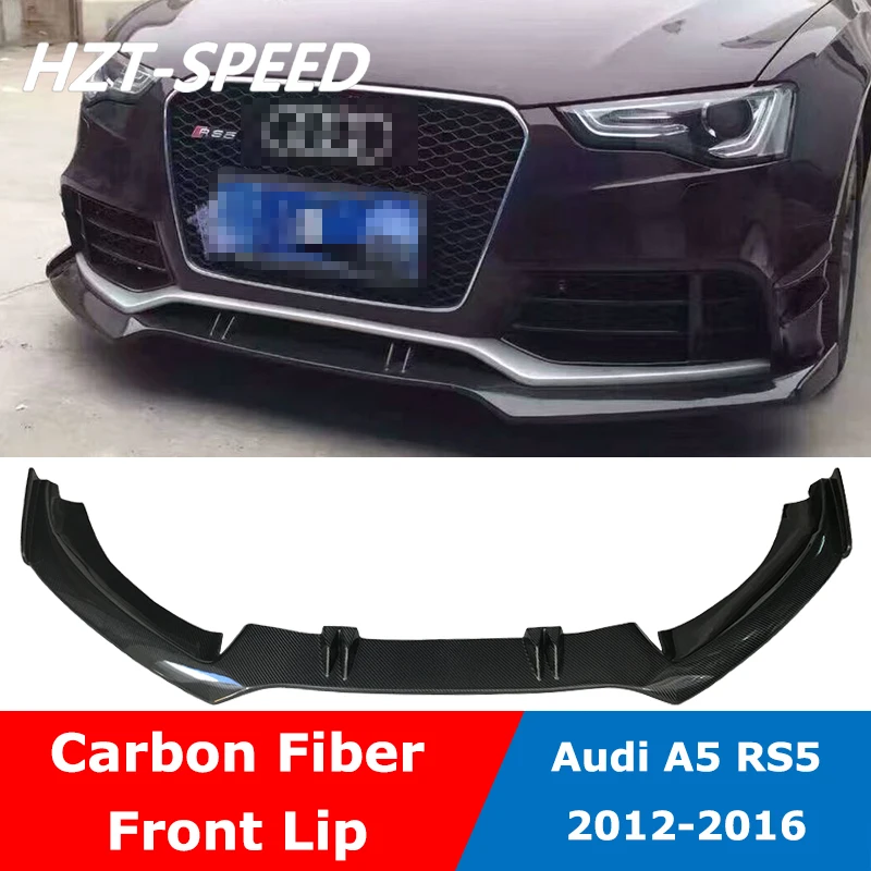A5 Modificare Rs5 In Fibra Di Carbonio Paraurti Anteriore Labbro Diffusore Auto Body Kit Per Audi A5 Rs5 2D 4D 2012-2016