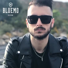 Мужские солнцезащитные очки BLUEMOKY, высокое качество,, поляризационные, Ретро стиль, TR90, большие, квадратные, негабаритные, солнцезащитные очки, большие, крутые, UV400, BT6204